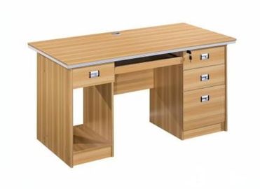 China Commercial Grade Wood Computer Desk With File Cabinet Strongly Nail Holding factory