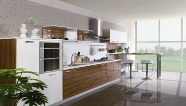 China Melamine Faced Particle Board Kitchen Cabinets For Commercial  Kitchen Decoration factory